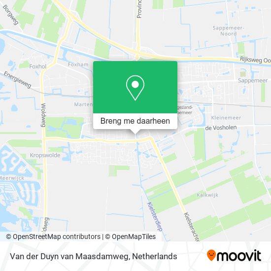 Van der Duyn van Maasdamweg kaart