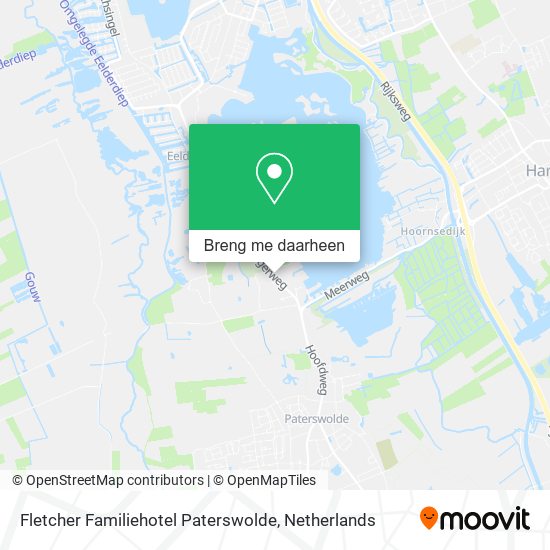 Fletcher Familiehotel Paterswolde kaart