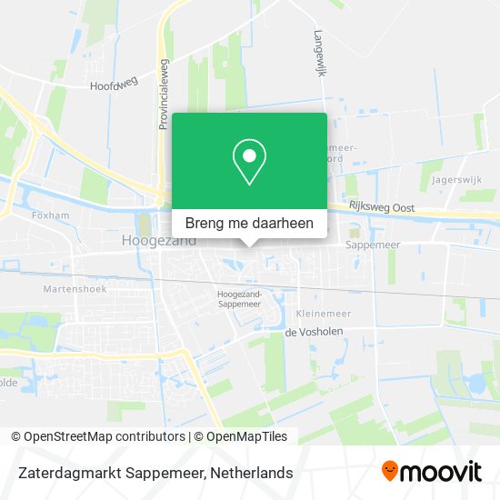 Zaterdagmarkt Sappemeer kaart