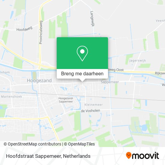 Hoofdstraat Sappemeer kaart