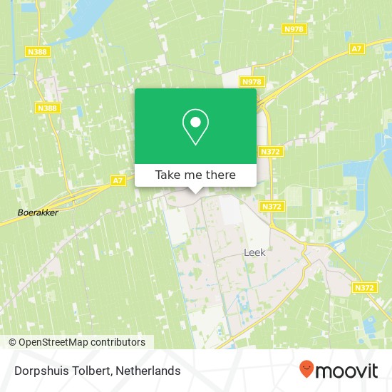 Dorpshuis Tolbert kaart