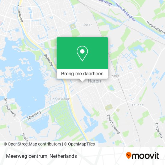 Meerweg centrum kaart