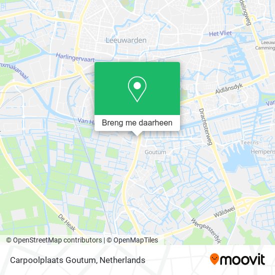 Carpoolplaats Goutum kaart