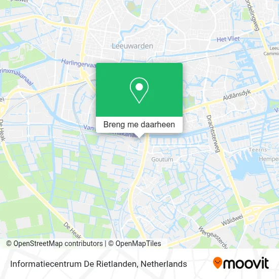 Informatiecentrum De Rietlanden kaart