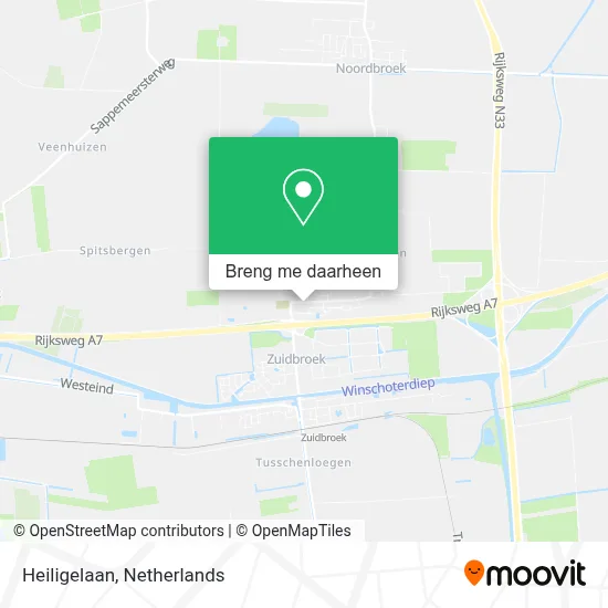 Heiligelaan kaart