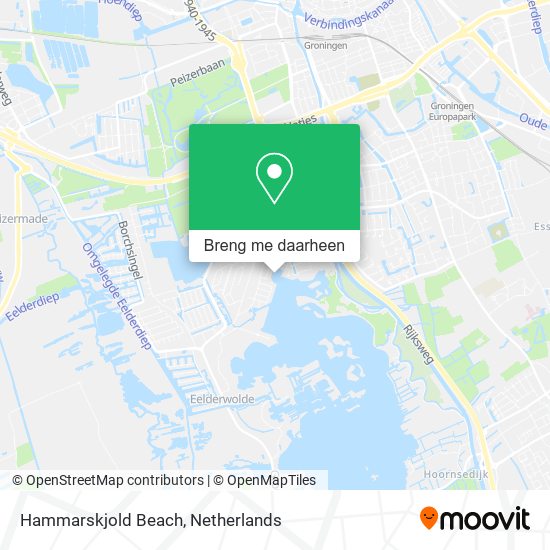 Hammarskjold Beach kaart