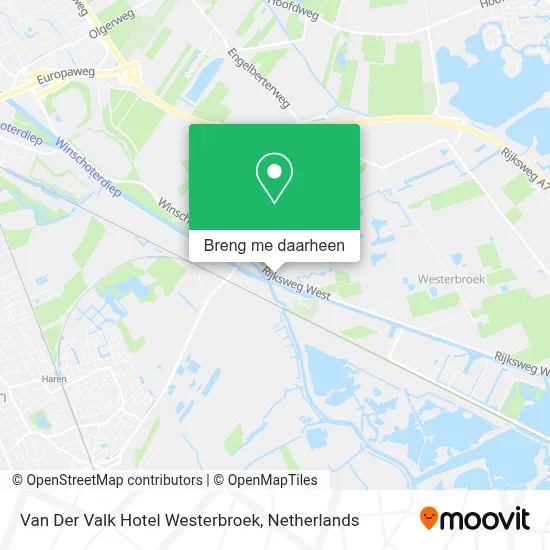 Van Der Valk Hotel Westerbroek kaart