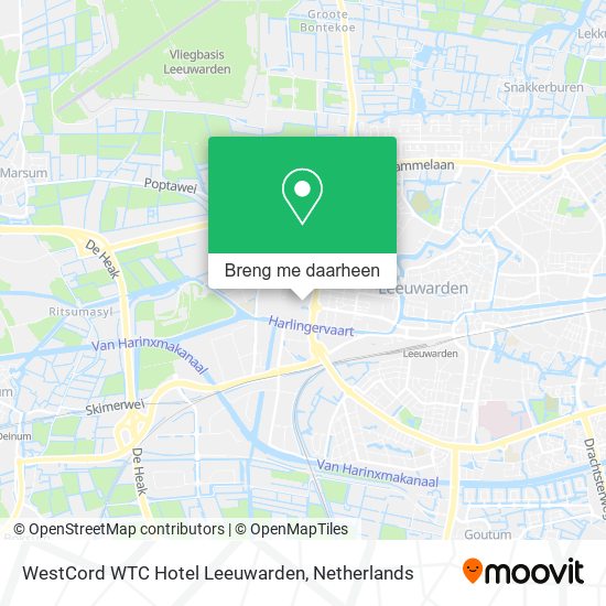 WestCord WTC Hotel Leeuwarden kaart