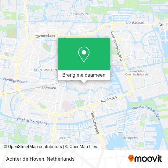 Achter de Hoven kaart