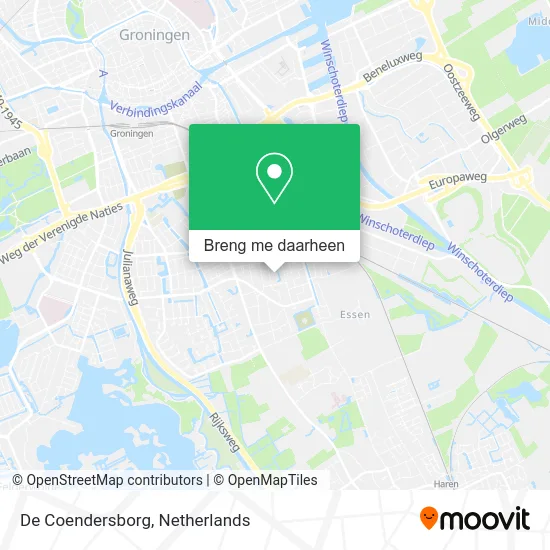 De Coendersborg kaart