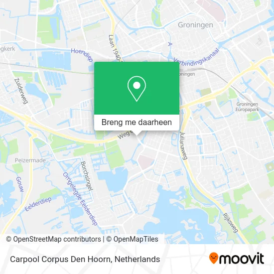 Carpool Corpus Den Hoorn kaart