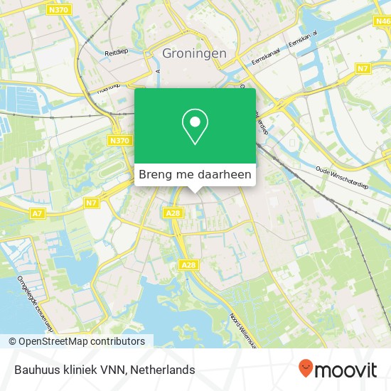 Bauhuus kliniek VNN kaart