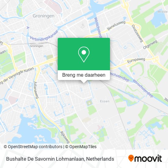 Bushalte De Savornin Lohmanlaan kaart