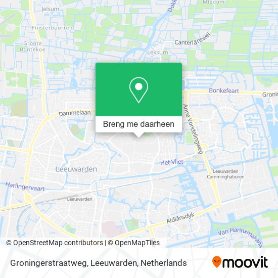 Groningerstraatweg, Leeuwarden kaart