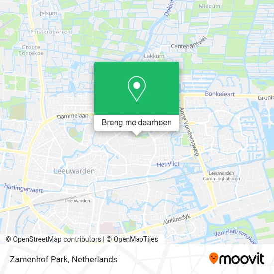 Zamenhof Park kaart