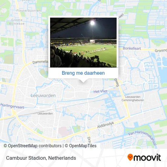 Cambuur Stadion kaart