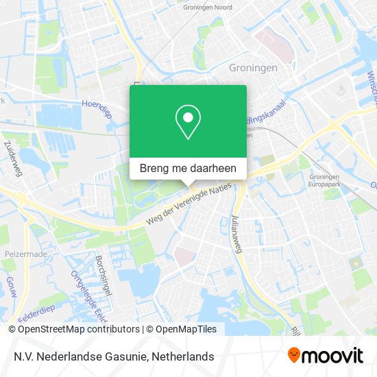 N.V. Nederlandse Gasunie kaart