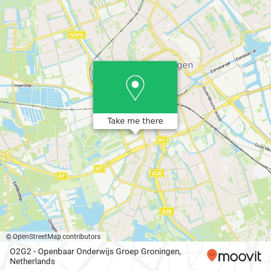 O2G2 - Openbaar Onderwijs Groep Groningen kaart