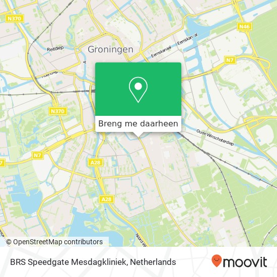 BRS Speedgate Mesdagkliniek kaart
