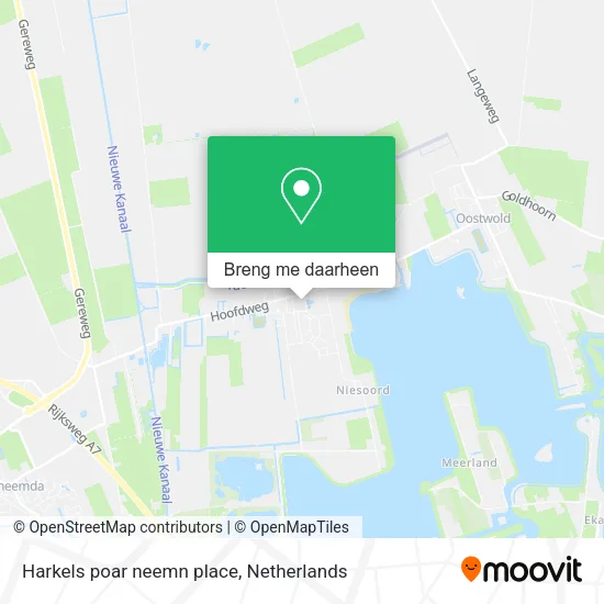 Harkels poar neemn place kaart