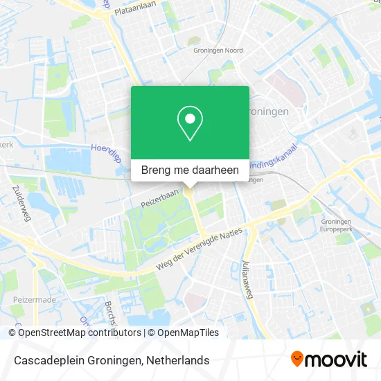 Cascadeplein Groningen kaart
