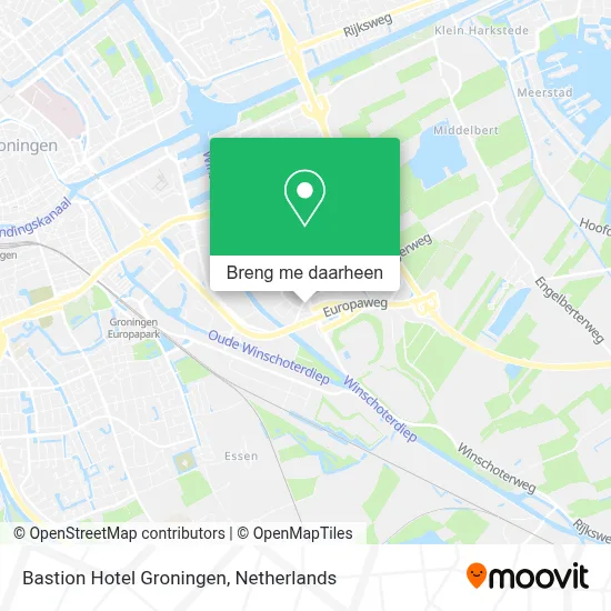 Bastion Hotel Groningen kaart
