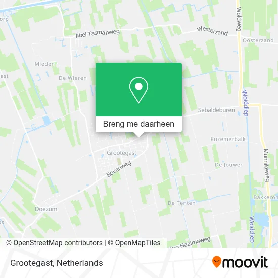 Grootegast kaart
