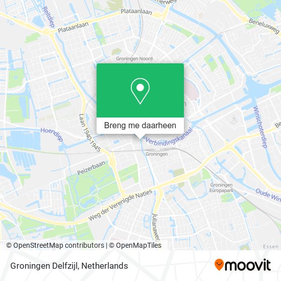 Groningen Delfzijl kaart