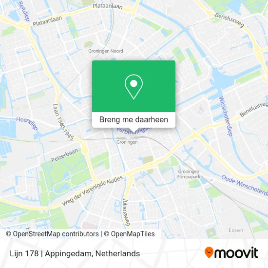 Lijn 178 | Appingedam kaart