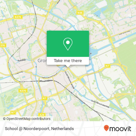 School @ Noorderpoort kaart