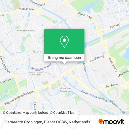 Gemeente Groningen, Dienst OCSW kaart