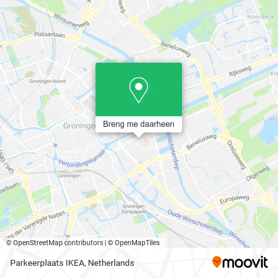 Parkeerplaats IKEA kaart