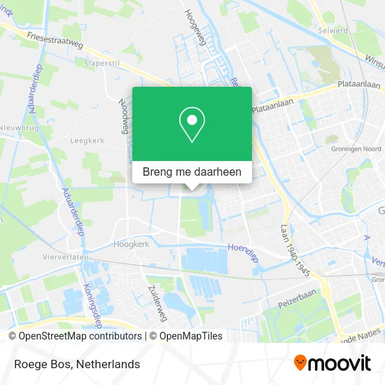 Roege Bos kaart
