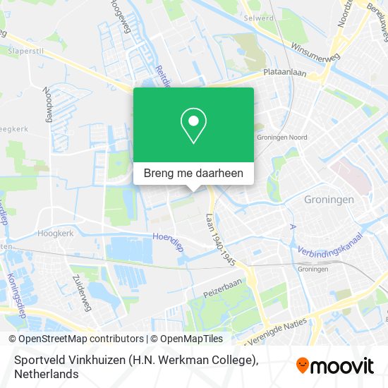 Sportveld Vinkhuizen (H.N. Werkman College) kaart
