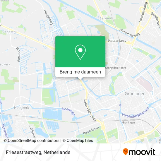 Friesestraatweg kaart