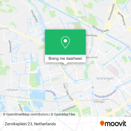 Zernikeplein 23 kaart