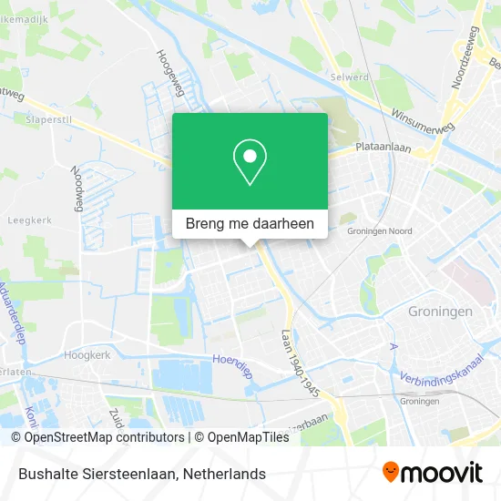 Bushalte Siersteenlaan kaart