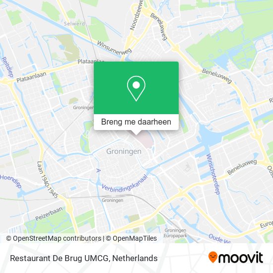 Restaurant De Brug UMCG kaart