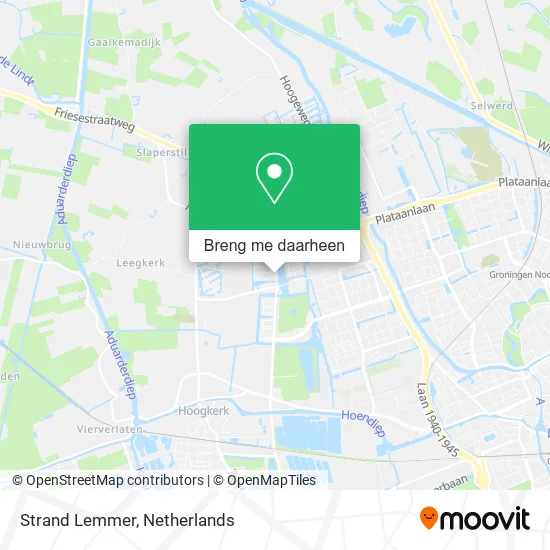 Strand Lemmer kaart