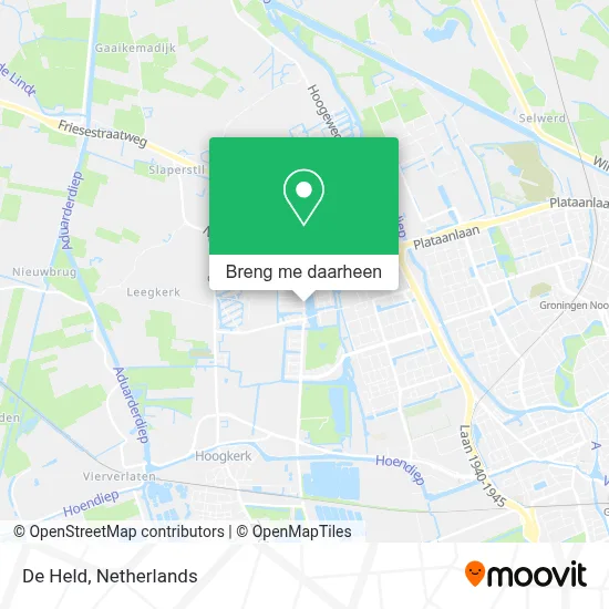 De Held kaart