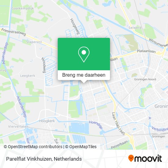 Parelflat Vinkhuizen kaart