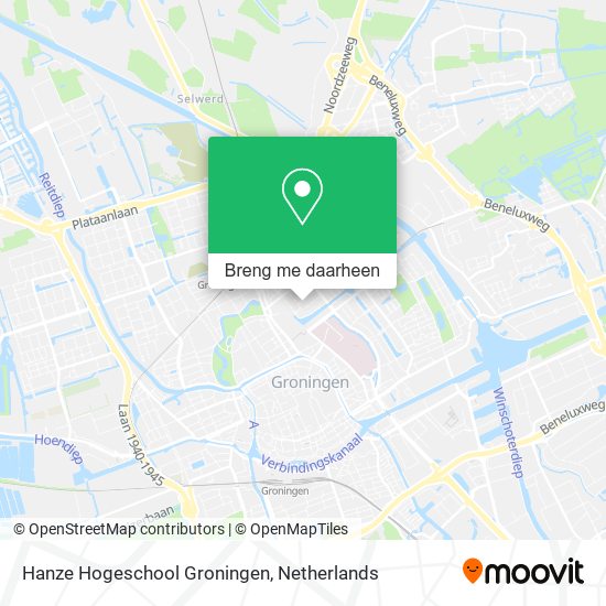 Hanze Hogeschool Groningen kaart