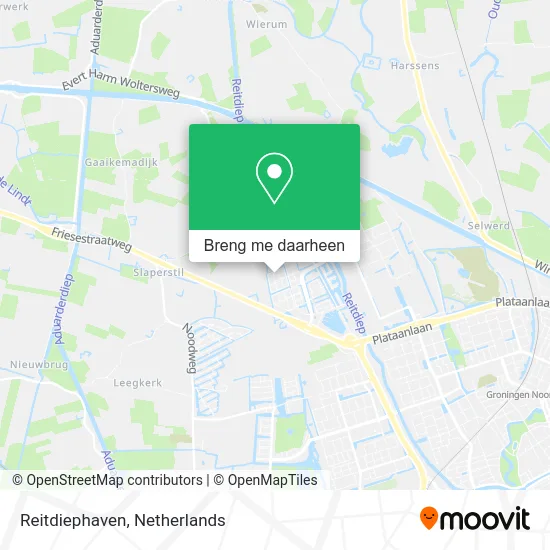 Reitdiephaven kaart