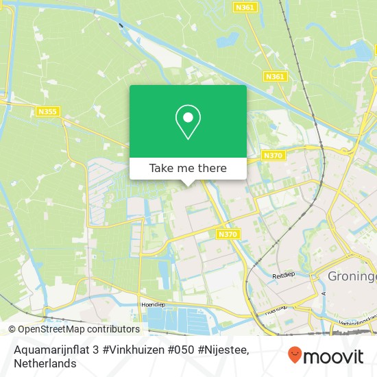 Aquamarijnflat 3 #Vinkhuizen #050 #Nijestee kaart