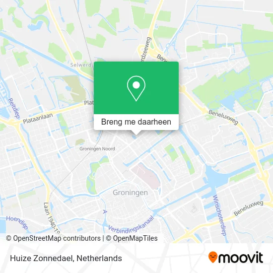 Huize Zonnedael kaart