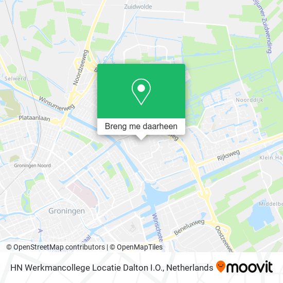 HN Werkmancollege Locatie Dalton I.O. kaart