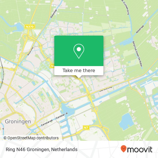 Ring N46 Groningen kaart