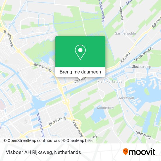 Visboer AH Rijksweg kaart