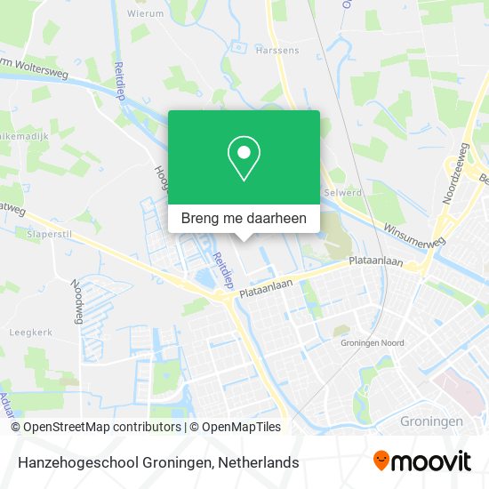 Hanzehogeschool Groningen kaart