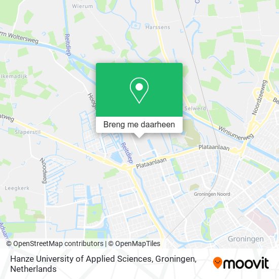 Hanze University of Applied Sciences, Groningen kaart